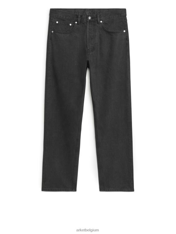 ARKET kleding 0DXJP1099 zwart gewassen relaxte, taps toelopende jeans aan de kust Heren