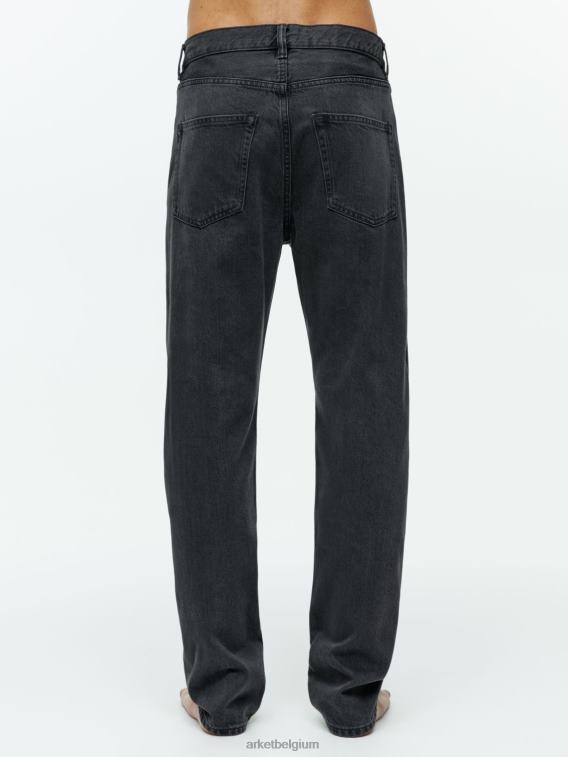 ARKET kleding 0DXJP1099 zwart gewassen relaxte, taps toelopende jeans aan de kust Heren
