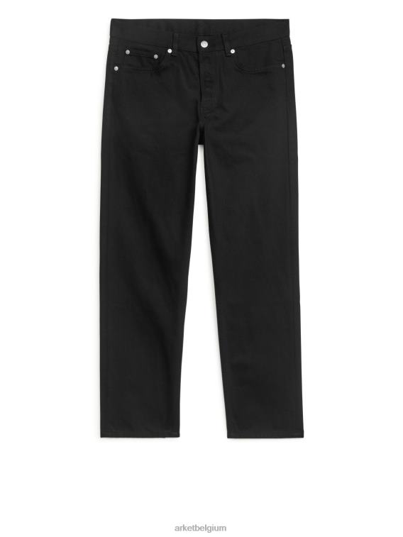 ARKET kleding 0DXJP1102 blijf zwart park cropped regular rechte jeans Heren