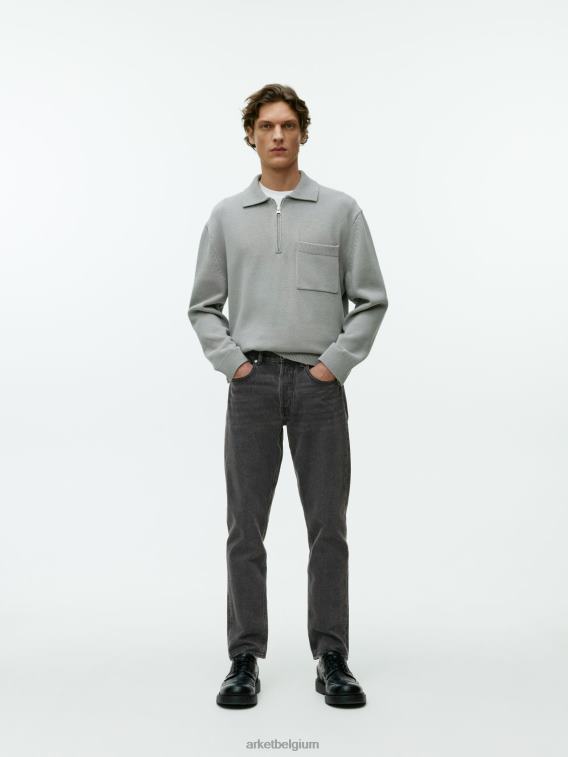 ARKET kleding 0DXJP1103 gewassen park cropped regular rechte jeans Heren