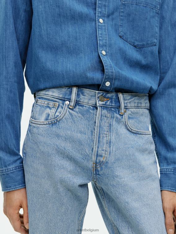 ARKET kleding 0DXJP1107 lichtblauw park cropped regular rechte jeans Heren