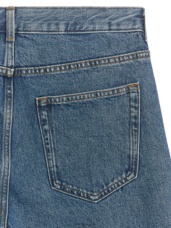 ARKET kleding 0DXJP1108 blauw park cropped regular rechte jeans Heren