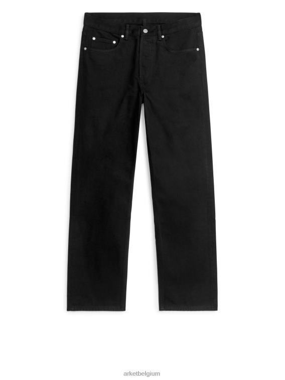 ARKET kleding 0DXJP1109 zwart oceaan losse rechte jeans Heren