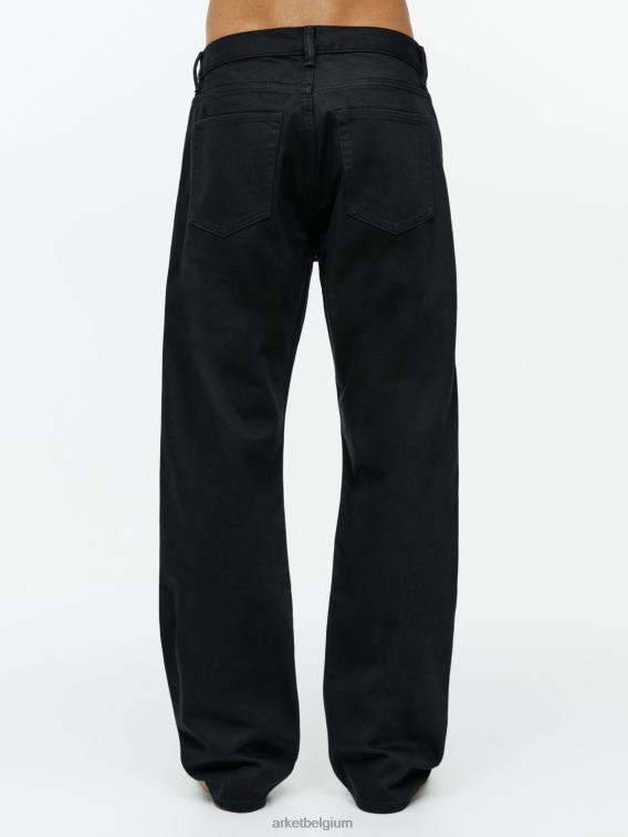 ARKET kleding 0DXJP1109 zwart oceaan losse rechte jeans Heren