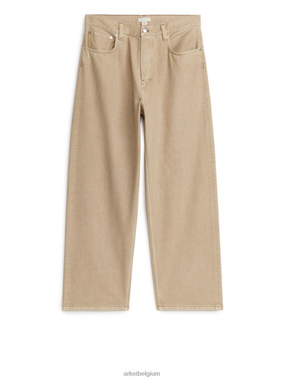 ARKET kleding 0DXJP1110 beige mist wijde jeans Heren