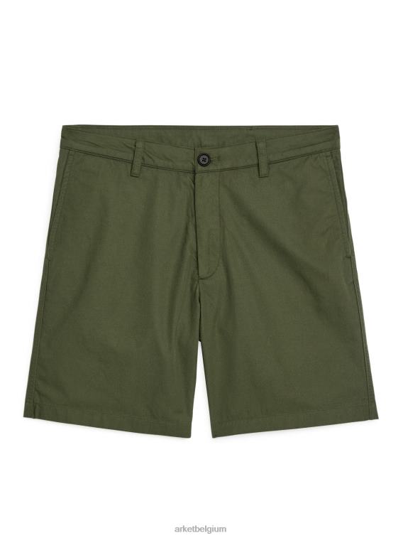 ARKET kleding 0DXJP1114 groente katoenen korte broek Heren