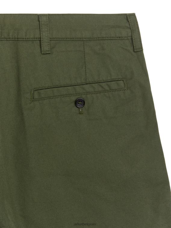 ARKET kleding 0DXJP1114 groente katoenen korte broek Heren