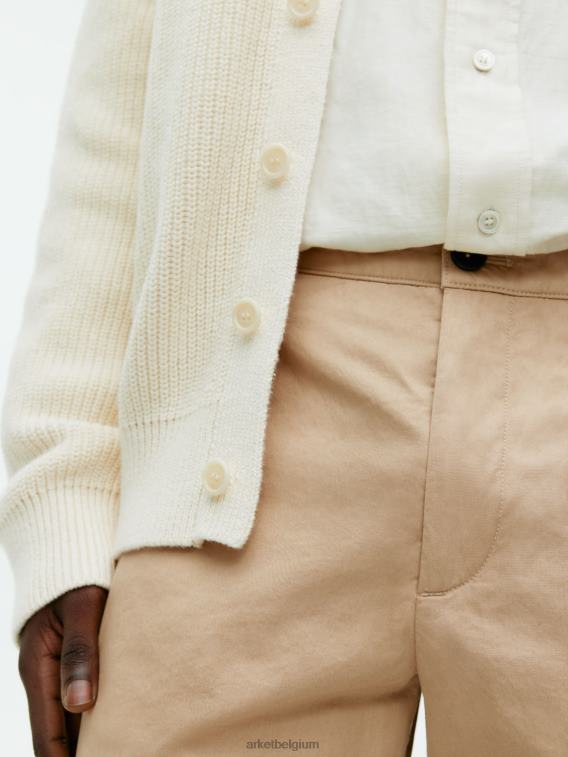 ARKET kleding 0DXJP1115 beige katoenen korte broek Heren
