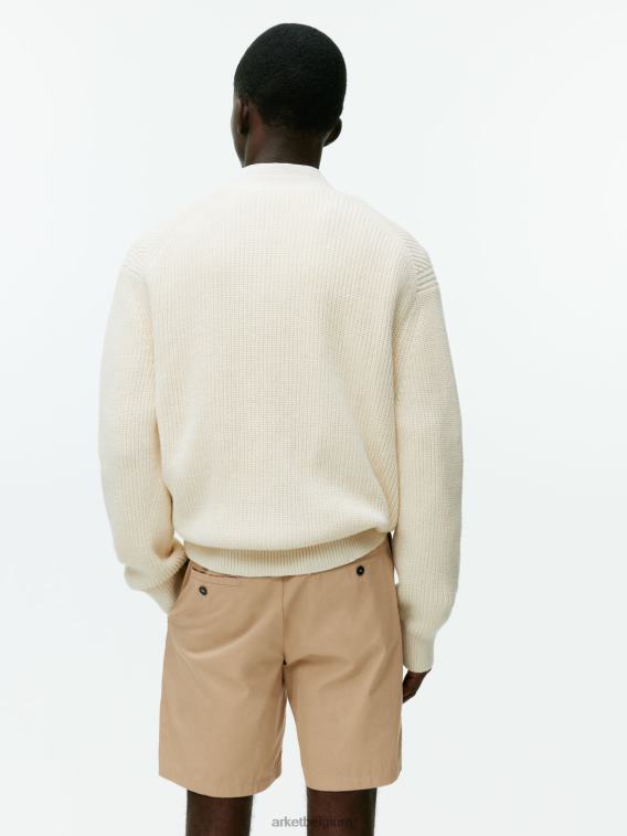 ARKET kleding 0DXJP1115 beige katoenen korte broek Heren