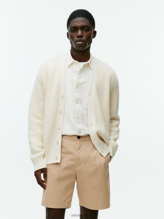 ARKET kleding 0DXJP1115 beige katoenen korte broek Heren