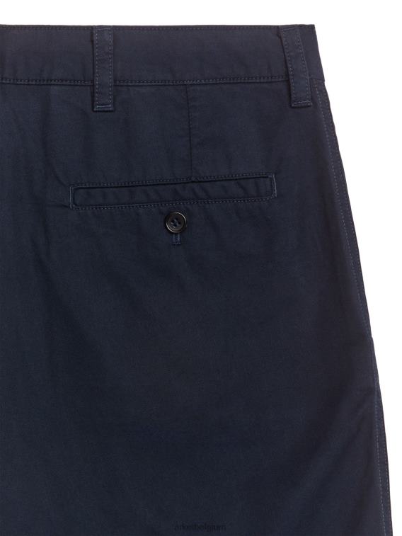 ARKET kleding 0DXJP1116 donkerblauw katoenen korte broek Heren