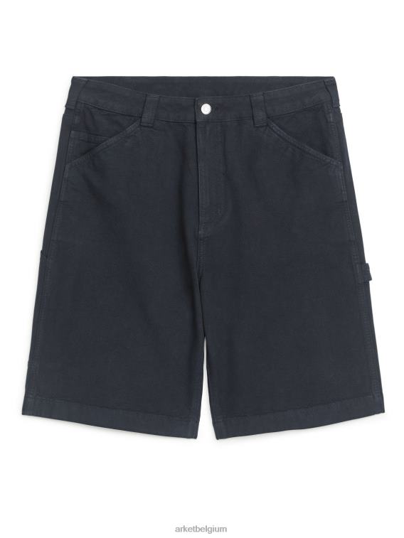 ARKET kleding 0DXJP1125 donkerblauw katoenen utility-short Heren
