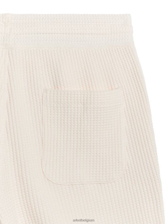 ARKET kleding 0DXJP1127 gebroken wit Wafelgebreide katoenen short Heren