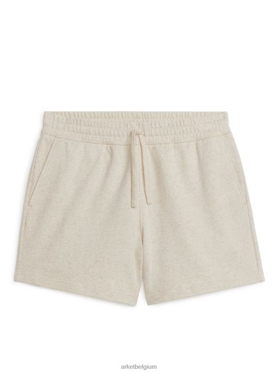ARKET kleding 0DXJP1128 beige sweatshort met normale pasvorm Heren