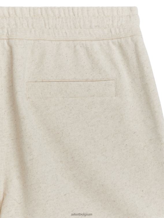 ARKET kleding 0DXJP1128 beige sweatshort met normale pasvorm Heren