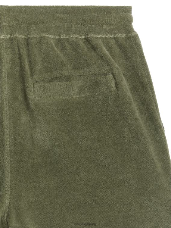 ARKET kleding 0DXJP1132 groente badstof korte broek Heren