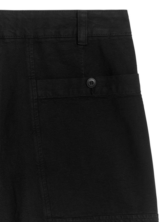 ARKET kleding 0DXJP1133 zwart katoenen utility-short Heren