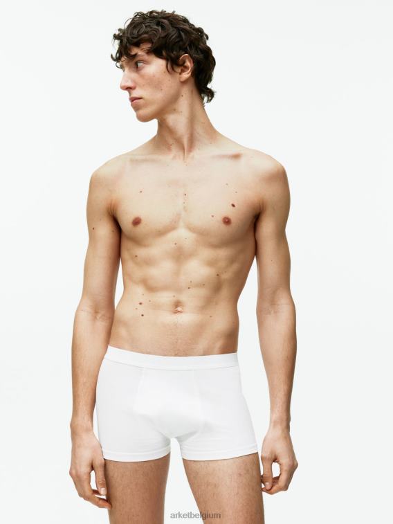 ARKET kleding 0DXJP1222 wit Pima katoenen boxershort, set van 3 Heren
