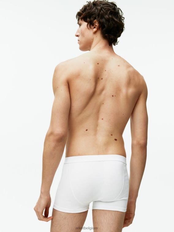 ARKET kleding 0DXJP1222 wit Pima katoenen boxershort, set van 3 Heren