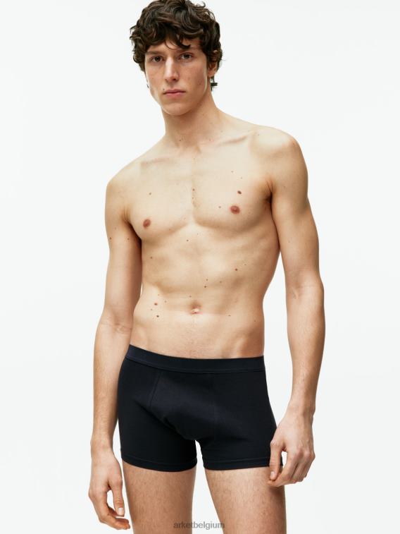 ARKET kleding 0DXJP1224 donkerblauw Pima katoenen boxershort, set van 3 Heren