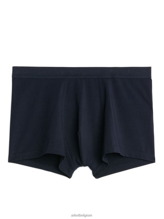 ARKET kleding 0DXJP1227 donkerblauw Pima katoenen trunks Heren