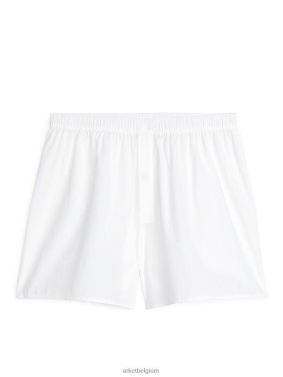 ARKET kleding 0DXJP1229 blauw Wit Boxershorts van geweven katoen, set van 2 Heren