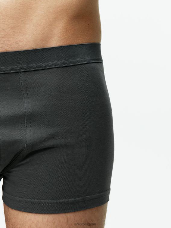 ARKET kleding 0DXJP1231 donker grijs Pima katoenen boxershort, set van 3 Heren