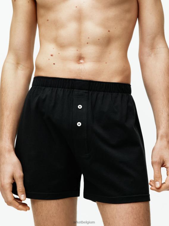 ARKET kleding 0DXJP1234 zwart Boxershorts van pimakatoenjersey, set van 2 Heren