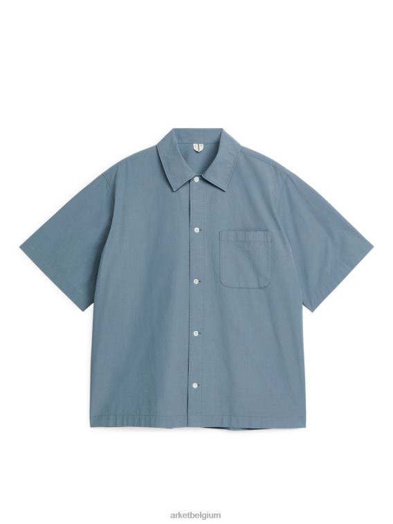 ARKET kleding 0DXJP952 blauw geverfd overhemd Heren