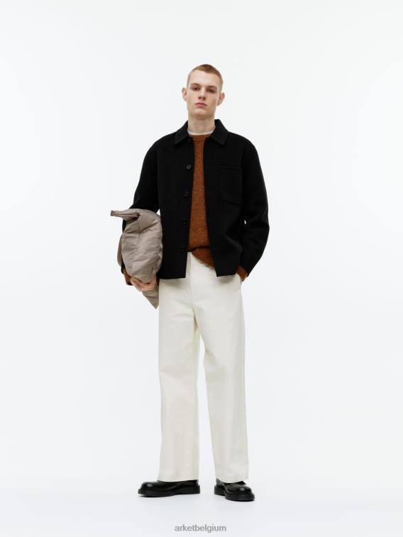 ARKET kleding 0DXJP963 zwart dubbel overshirt Heren