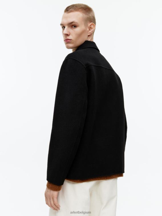 ARKET kleding 0DXJP963 zwart dubbel overshirt Heren