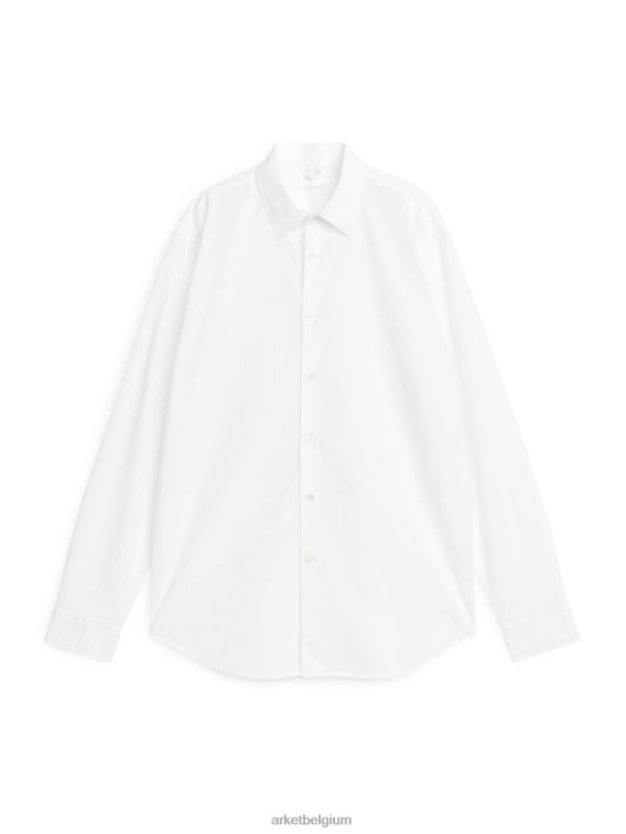 ARKET kleding 0DXJP966 wit popeline overhemd Heren