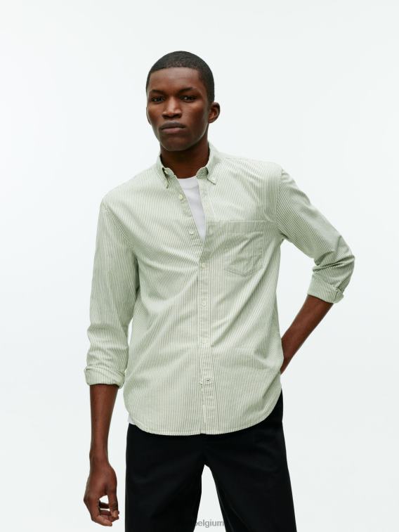 ARKET kleding 0DXJP972 groen/gestreept Oxford-shirt Heren
