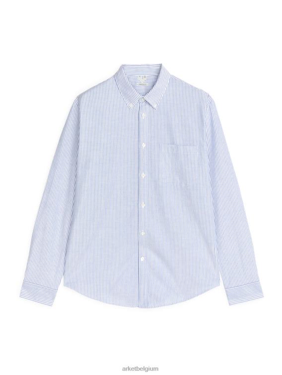 ARKET kleding 0DXJP973 blauw/gestreept Oxford-shirt Heren