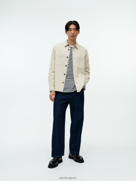 ARKET kleding 0DXJP975 ecru Overhemd van katoenen twill Heren