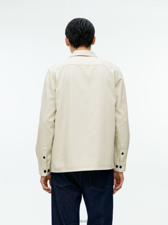 ARKET kleding 0DXJP975 ecru Overhemd van katoenen twill Heren
