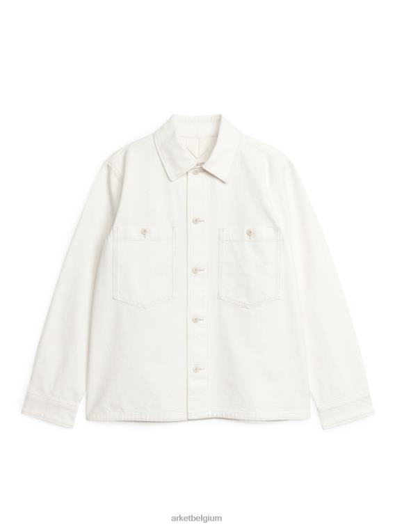 ARKET kleding 0DXJP977 gebroken wit Utility-jack van katoenen canvas Heren