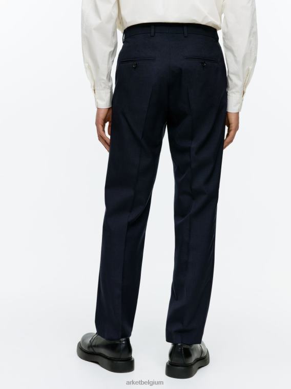ARKET kleding 0DXJP1075 donkerblauw slanke broek van hopzakwol Heren