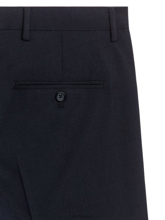 ARKET kleding 0DXJP1075 donkerblauw slanke broek van hopzakwol Heren