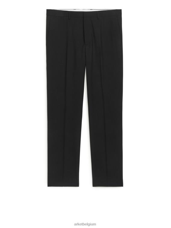 ARKET kleding 0DXJP1076 zwart slanke broek van hopzakwol Heren