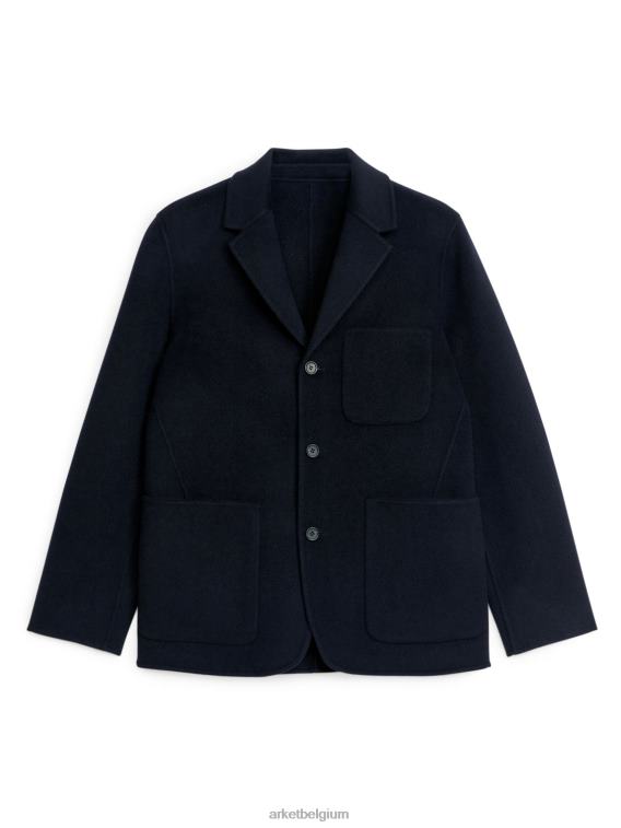 ARKET kleding 0DXJP1149 donkerblauw Double-face wollen blazer Heren