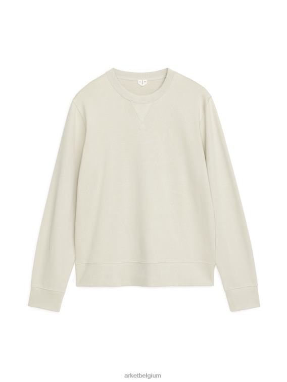 ARKET kleding 0DXJP916 beige sweatshirt van franse badstof Heren