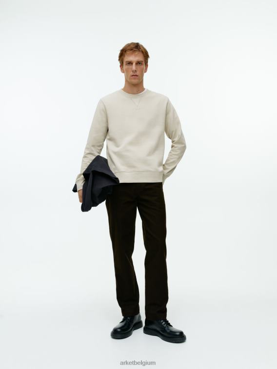 ARKET kleding 0DXJP916 beige sweatshirt van franse badstof Heren