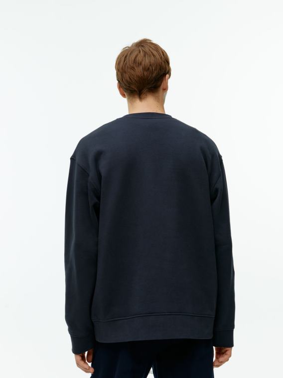 ARKET kleding 0DXJP920 donkerblauw relaxed sweatshirt van badstof Heren