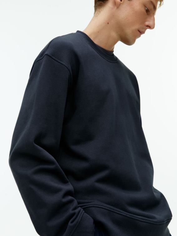 ARKET kleding 0DXJP920 donkerblauw relaxed sweatshirt van badstof Heren