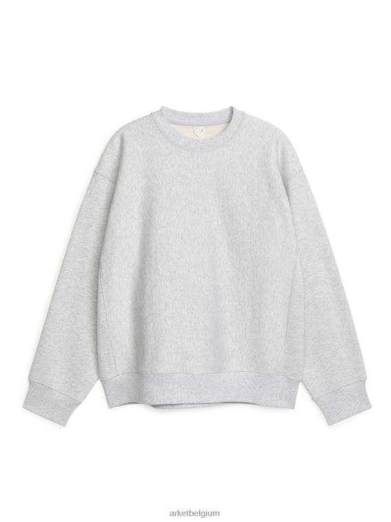 ARKET kleding 0DXJP923 lichtgrijs los zwaar sweatshirt Heren