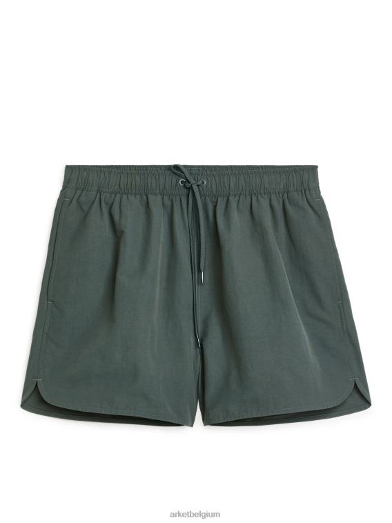 ARKET kleding 0DXJP1141 donkergroen zwembroek Heren