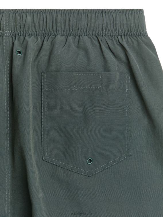 ARKET kleding 0DXJP1141 donkergroen zwembroek Heren