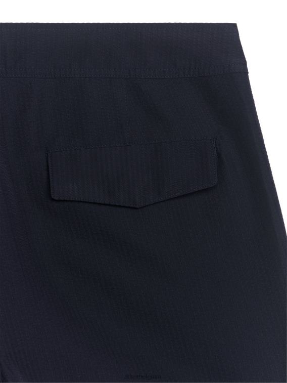 ARKET kleding 0DXJP1144 donkerblauw seersucker zwembroek Heren