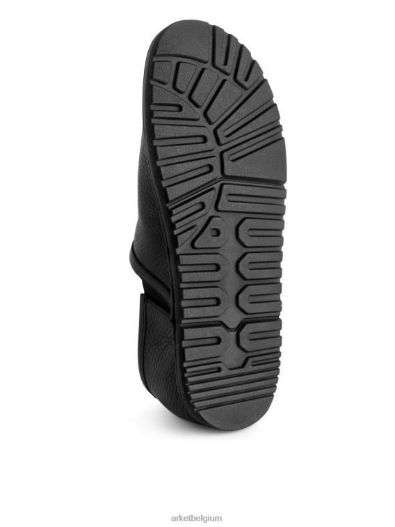 ARKET schoenen 0DXJP1273 zwart leren slip-on schoenen Heren